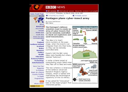Secret Pentagon Cyborg Insect Army (long load) Secret Pentagon Cyborg Insect Army (long load)