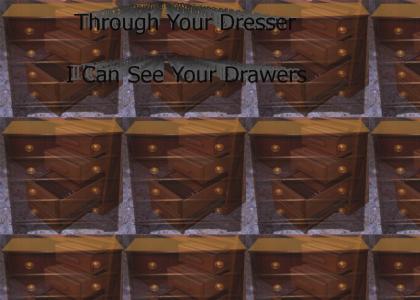 Through Your Dresser I Can See Your Drawers Through Your Dresser I Can See Your Drawers