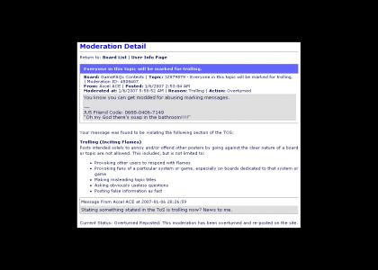 Gamefaqs moderators are defeated! Gamefaqs moderators are defeated!