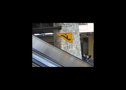 Crippled Spidey VS. Escalator SIGN Crippled Spidey VS. Escalator SIGN