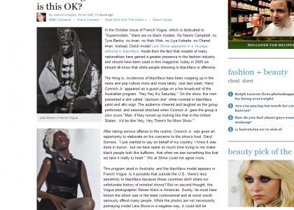 Blackface Vogue Edition Blackface Vogue Edition