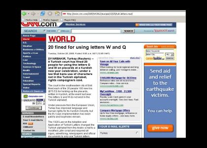 Q AND W ARE ILLEGAL IN TURKEY Q AND W ARE ILLEGAL IN TURKEY