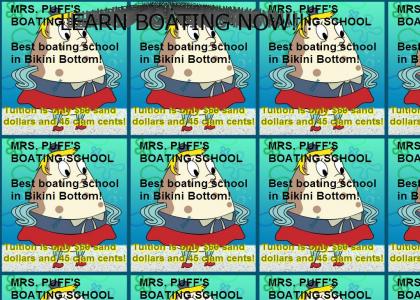 Mrs. Puff's boating school Mrs. Puff's boating school