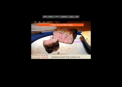 Pink steak? Pink steak?