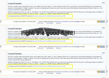 Wikipedia is on our side! Wikipedia is on our side!
