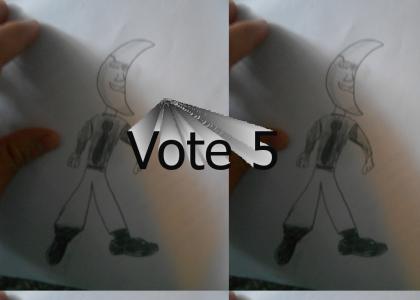 Draw Moon man 2012 - SantabotAI Draw Moon man 2012 - SantabotAI