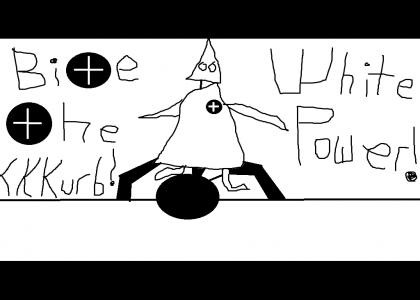 The KKKurb stomp with WHITE POWER The KKKurb stomp with WHITE POWER
