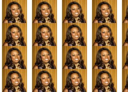 Star Jones doesn't change facial expressions