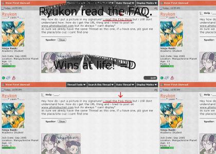 Ryukon read the FAG!