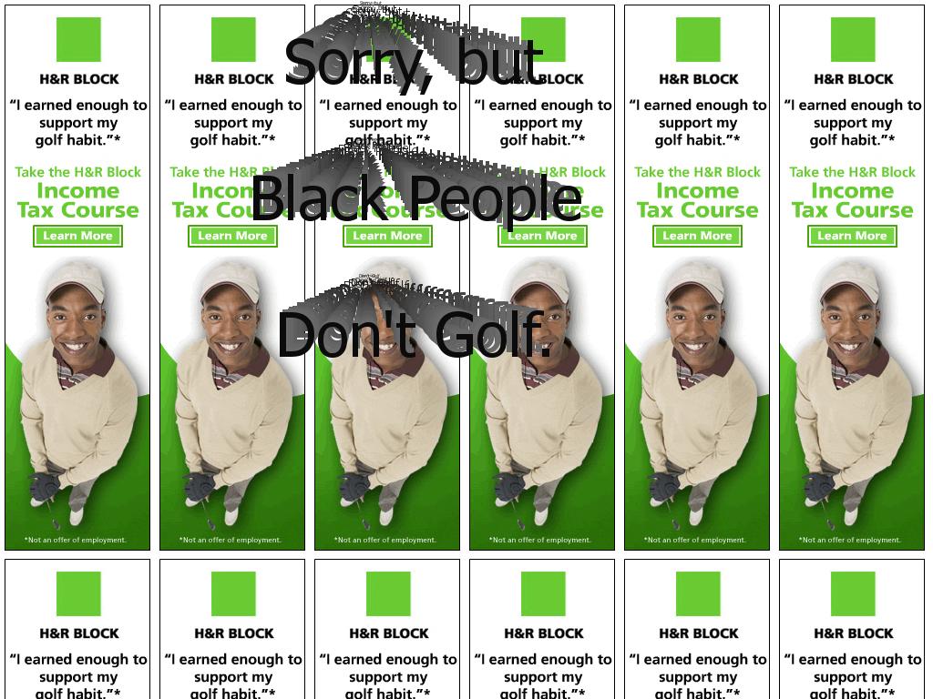 blackpeopledontgolf