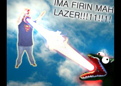 CHRIS IS FIRIN HIZ LAZOR!