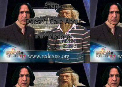 Snape doesn't care about Dumbledore