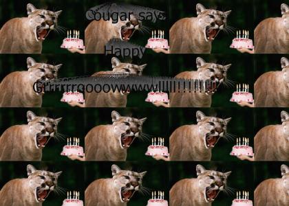 Birthday Greeting From A Cougar