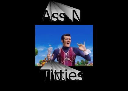 Robbie Rotten does ass and titties