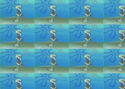 Squidward Rocks his hips