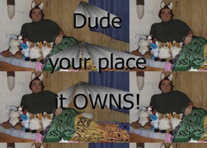 Dude, your place, it OWNS!