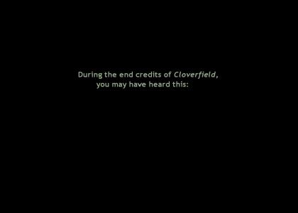 Cloverfield - Hidden Message