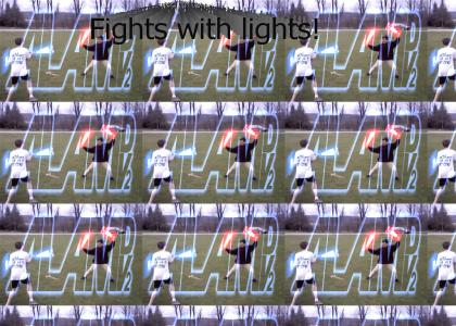 lightsaber fighting
