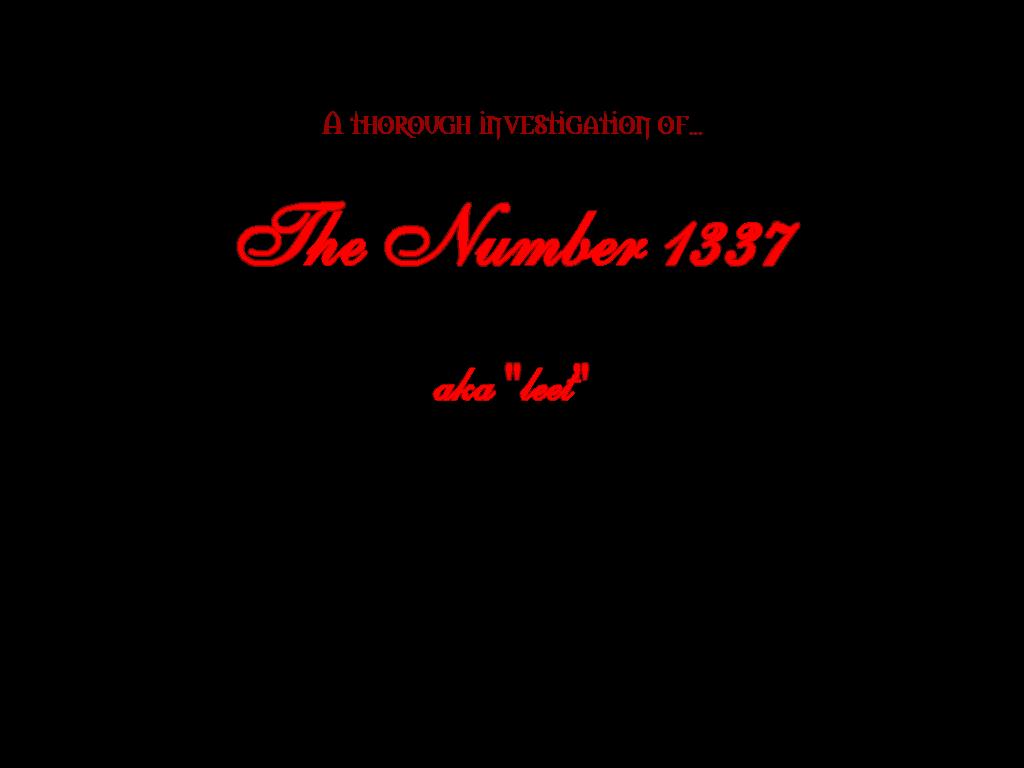 thenumber1337