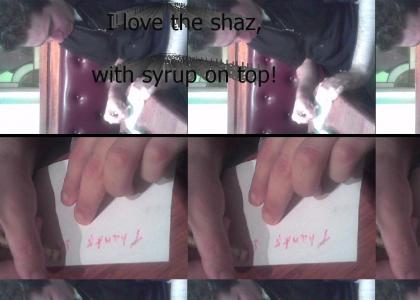 i love the shaz with syrup on top!