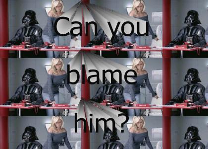 Vader hyperventilates over Heidi Klum