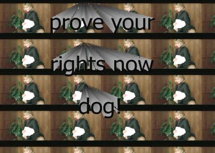 prove your rights dog!