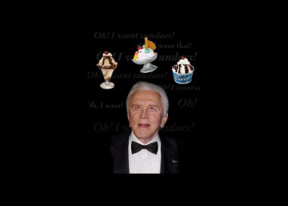 Kirk Douglas Wants Sundaes!