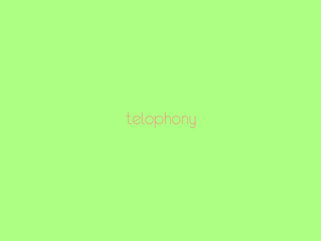 telophony
