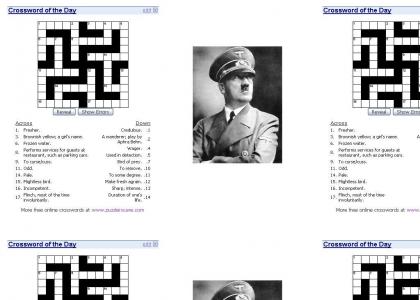 OMG, Secret Nazi Crossword Puzzle !!