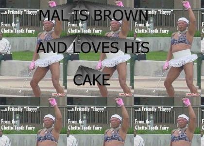 MAL LOVES HIS CAKE