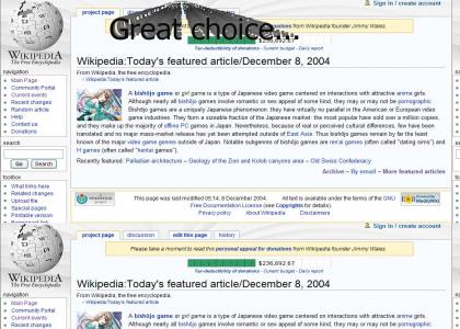 Wikipedia Choice Featured Article