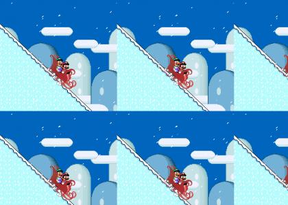 Super Mario World sleigh ride (betterized)