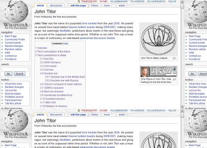 Wikipedia Recognizes Safety Not Guranteed Guy! AKA John Titor!