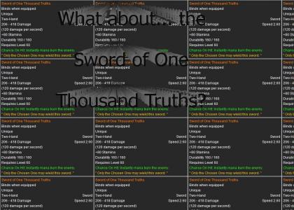 The Sword of One Thousand Truths