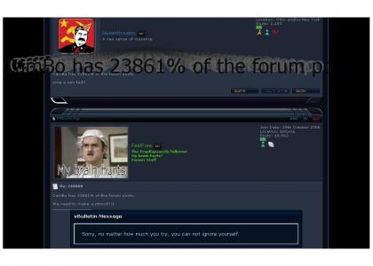CamBo has 23861% of the forum posts!