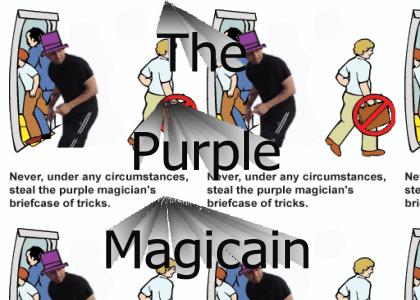 Purple magician