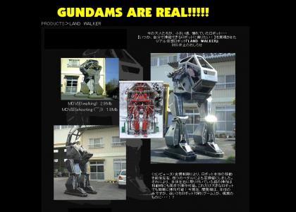 THE GUNDUMS ARE REAL!!!!