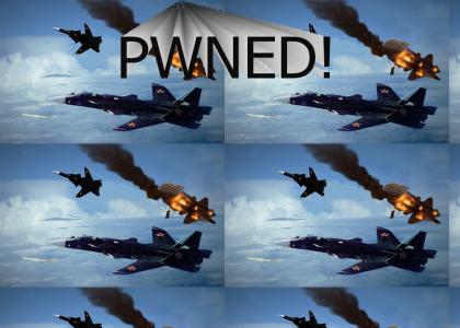 F-22 Raptor Gets Pwned!