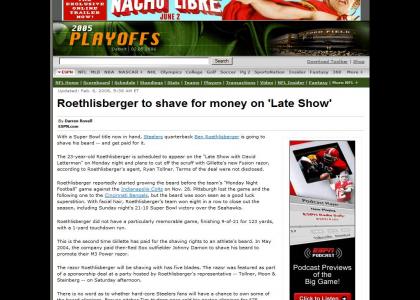 Roethlisberger works hard for his money