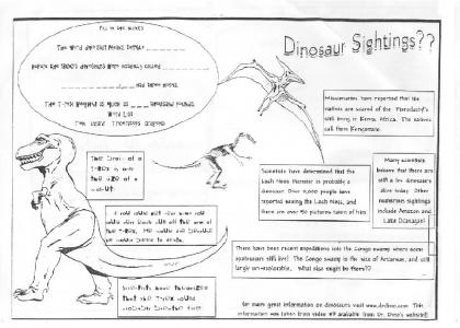 Dinosaur Fact Sheet