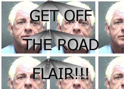 RIC FLAIR HAS ROAD RAGE!!!