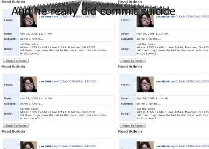 Brian Peppers MySpace Suicide!