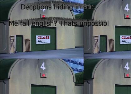 Transformers fail at english