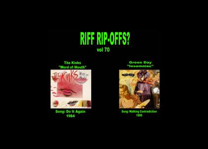 Riff Rip-Offs Vol 70 (The Kinks v. Green Day)