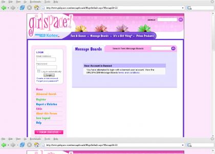 Banned from Girlspace