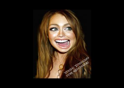 Lindsay Lohan changed facial expression