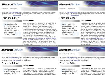 Microsoft fails at emails