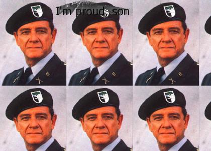 Colonel Trautman looks at you with admiration