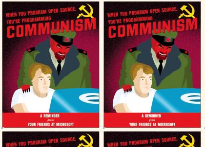 Open source makes you a communist.