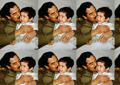 Saddam and his grandson